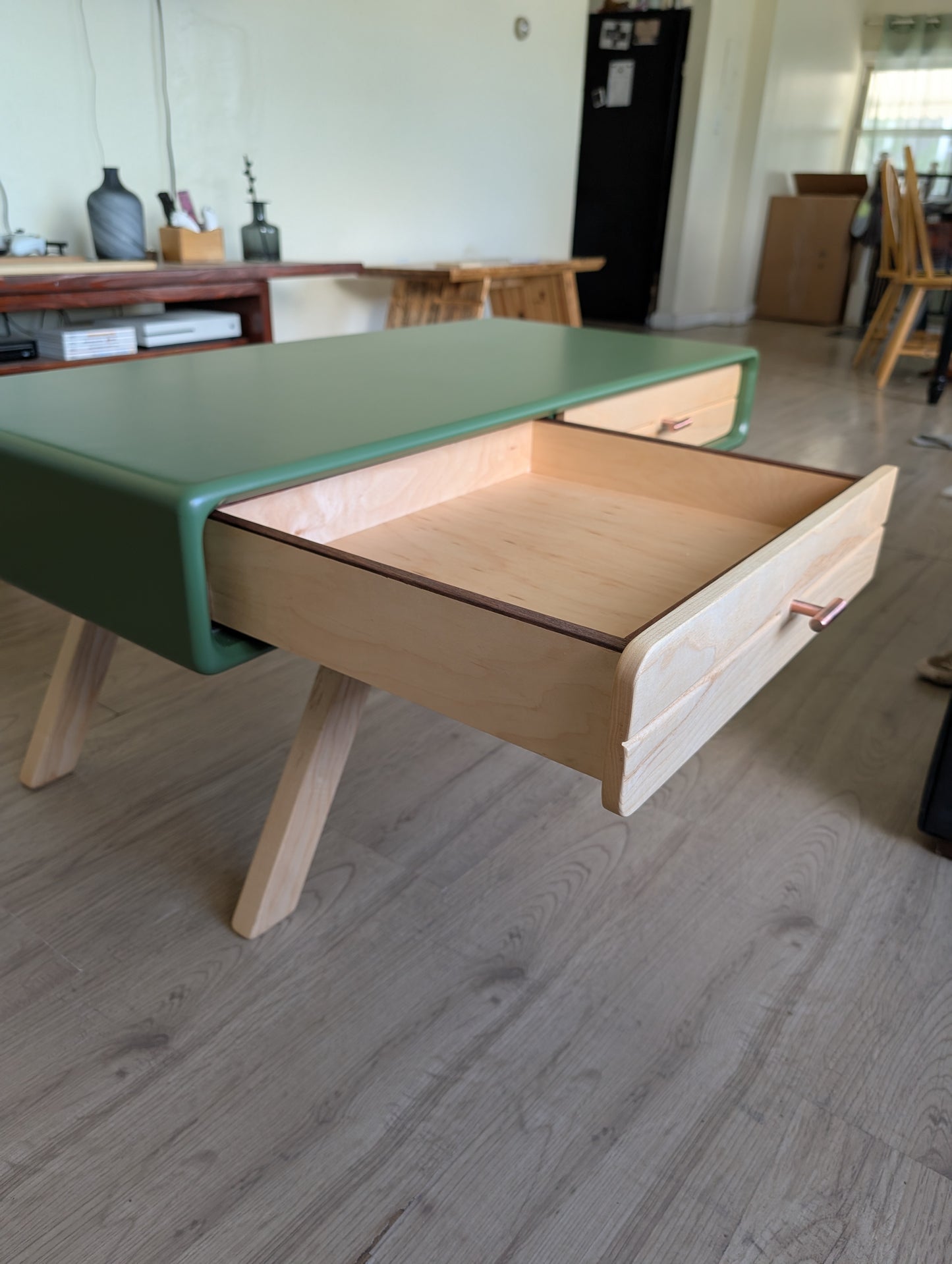 Mid Century Olive Coffee Table