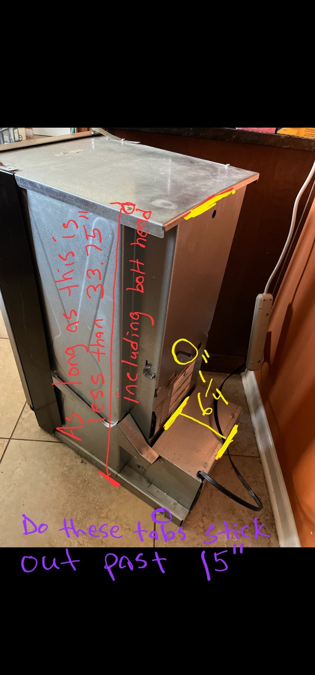 trash compactor cabinet second payment