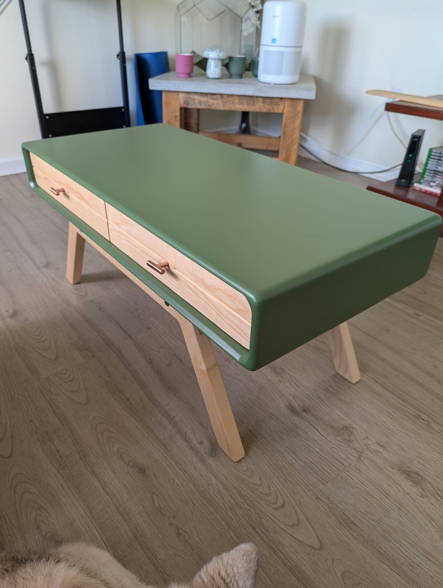 Mid Century Olive Coffee Table