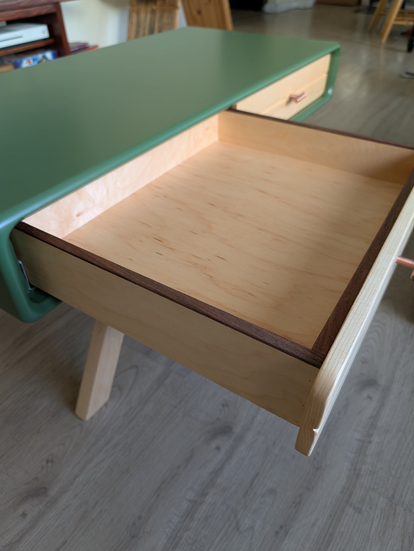 Mid Century Olive Coffee Table