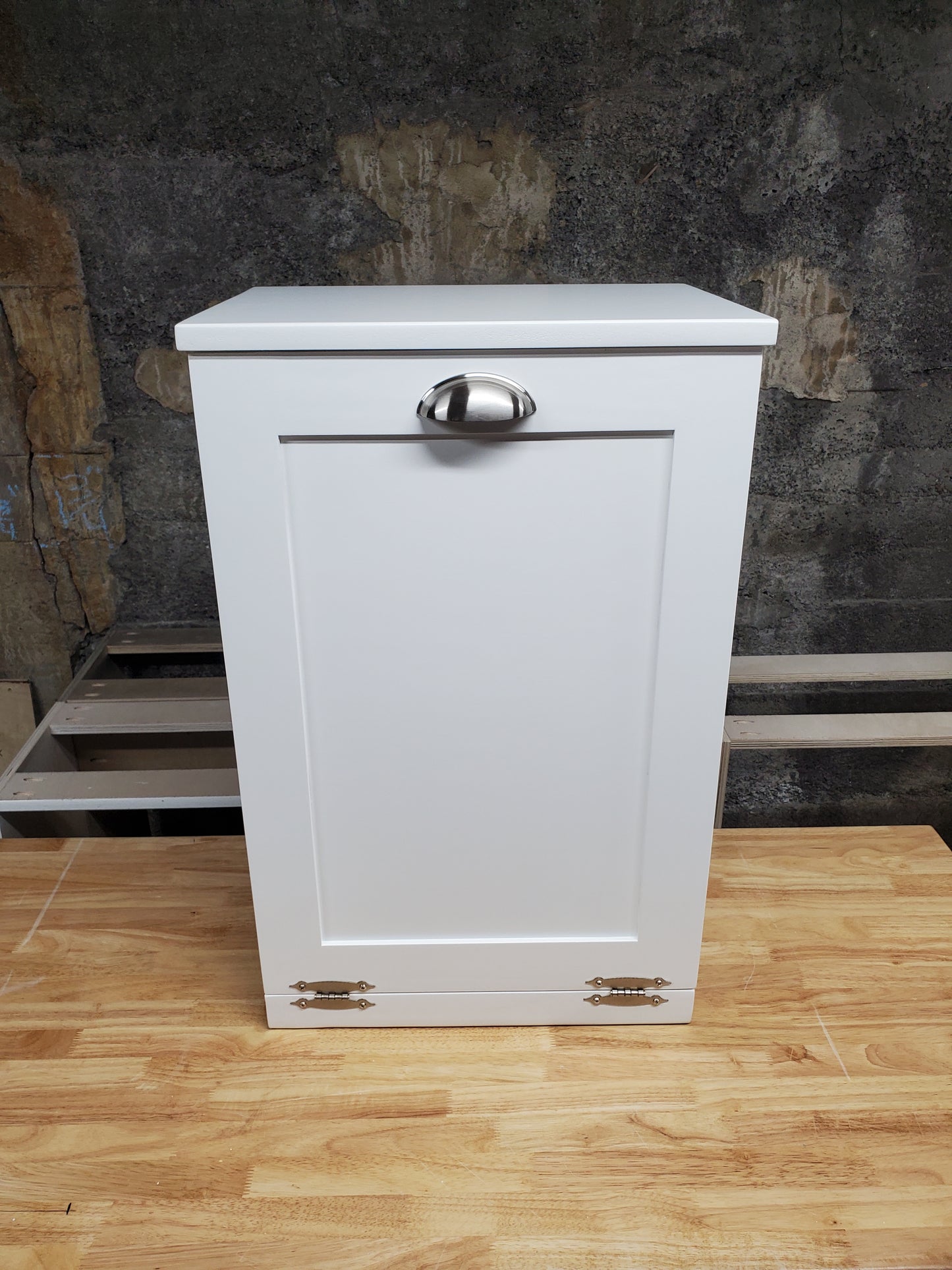 Trash Can Cabinet (White)