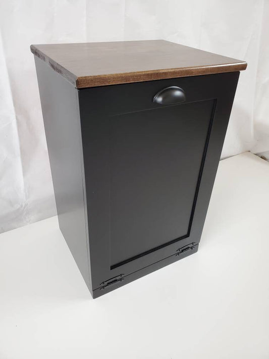 Trash Can Cabinet(Black)