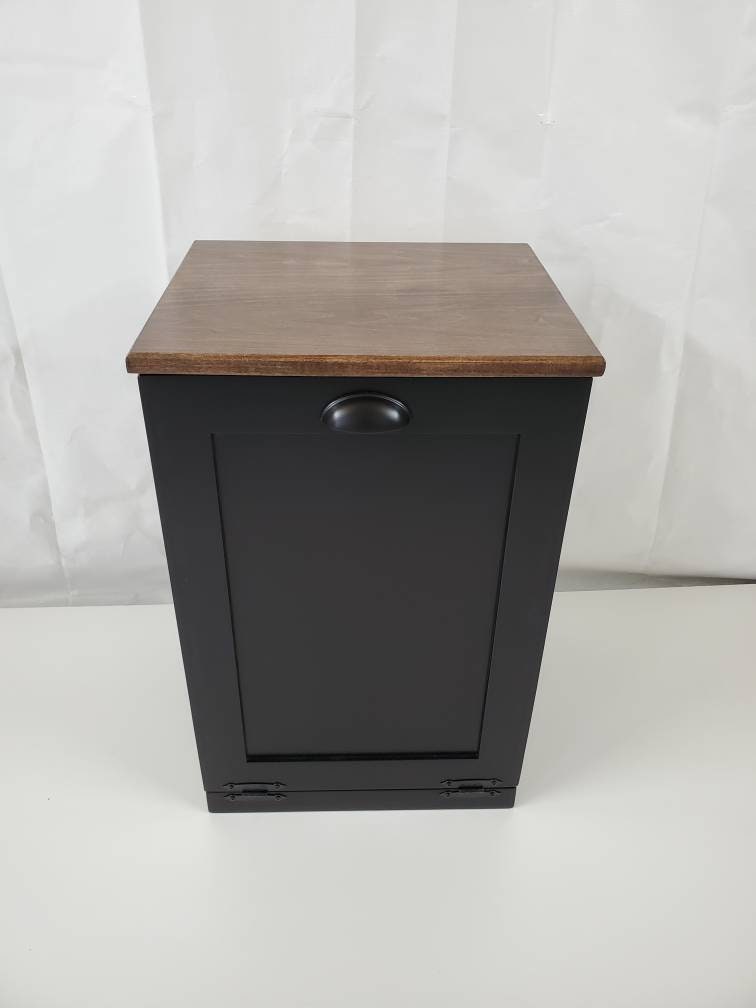 Trash Can Cabinet(Black)