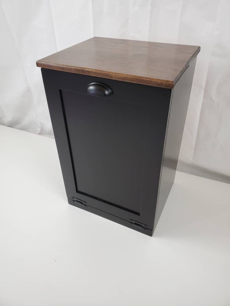 Trash Can Cabinet(Black)